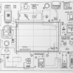 A sketch of a complicated circuit board